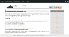 Desktop Screenshot of ecm.clinexprheumatol.org